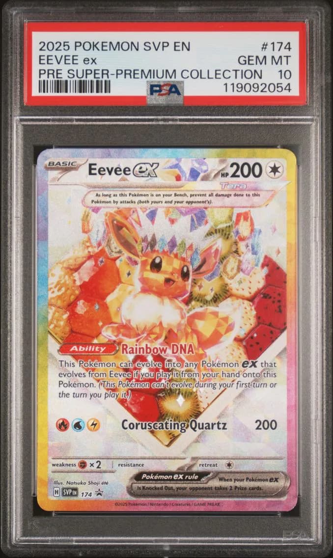 Eevee EX, SV Black Star Promo, PSA 10