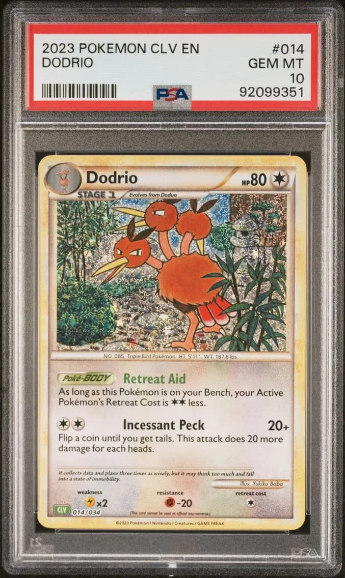Dodrio, CLV-Trading Card Game Classic Venusaur & Lugia EX Deck, PSA 10