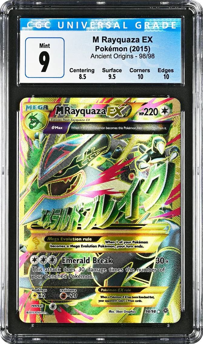 M Rayquaza EX, Ancient Origins, CGC 9