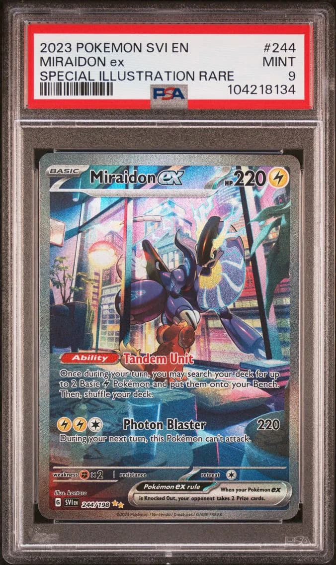 Miraidon EX, Scarlet & Violet, PSA 9