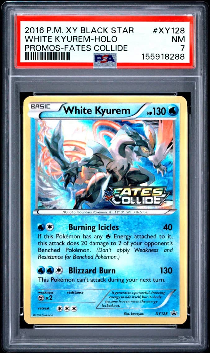 White Kyurem-Holo, XY Black Star Promo, PSA 7