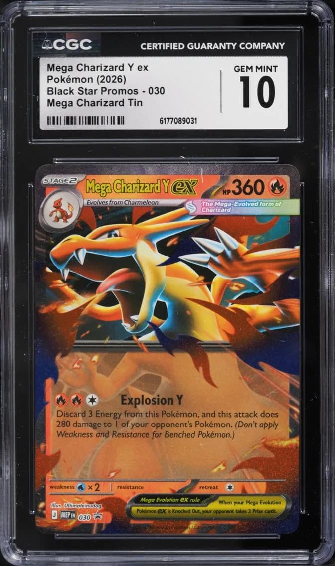 Y EX, Black Star Promos - Mega Evolution MEP EN, CGC 10