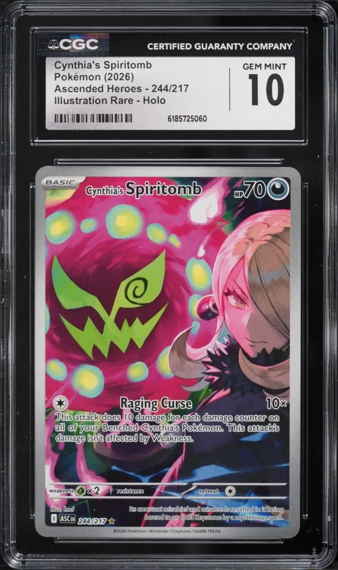 Cynthia's Spiritomb, Ascended Heroes, CGC 10