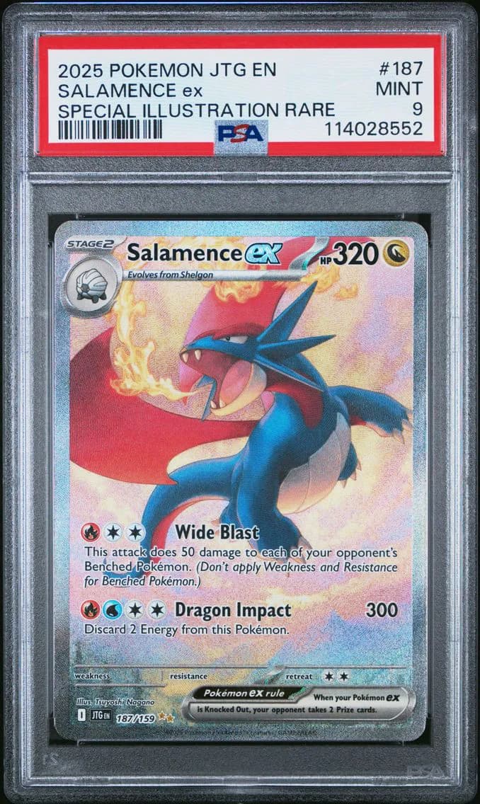 Salamence EX, Journey Together, PSA 9