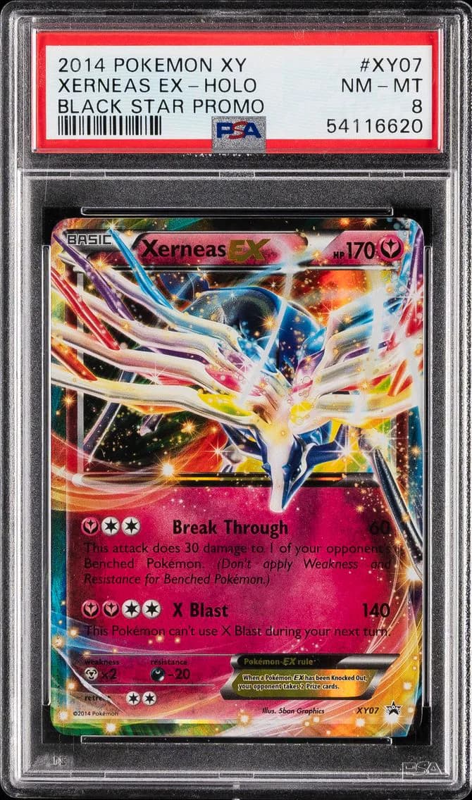 Xerneas EX, XY Black Star Promo, PSA 8