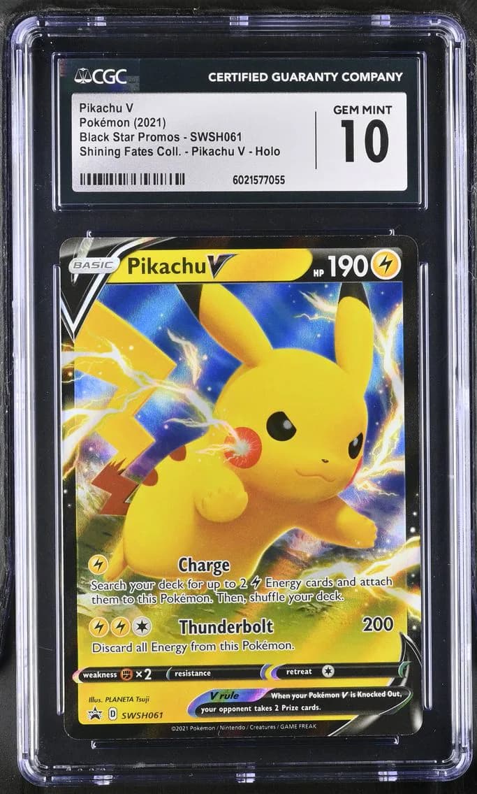 Pikachu V, Black Star Promos - Sword & Shield, CGC 10