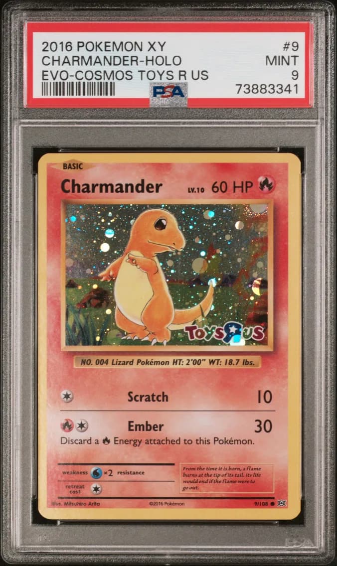 Charmander-Holo, XY Evolutions, PSA 9