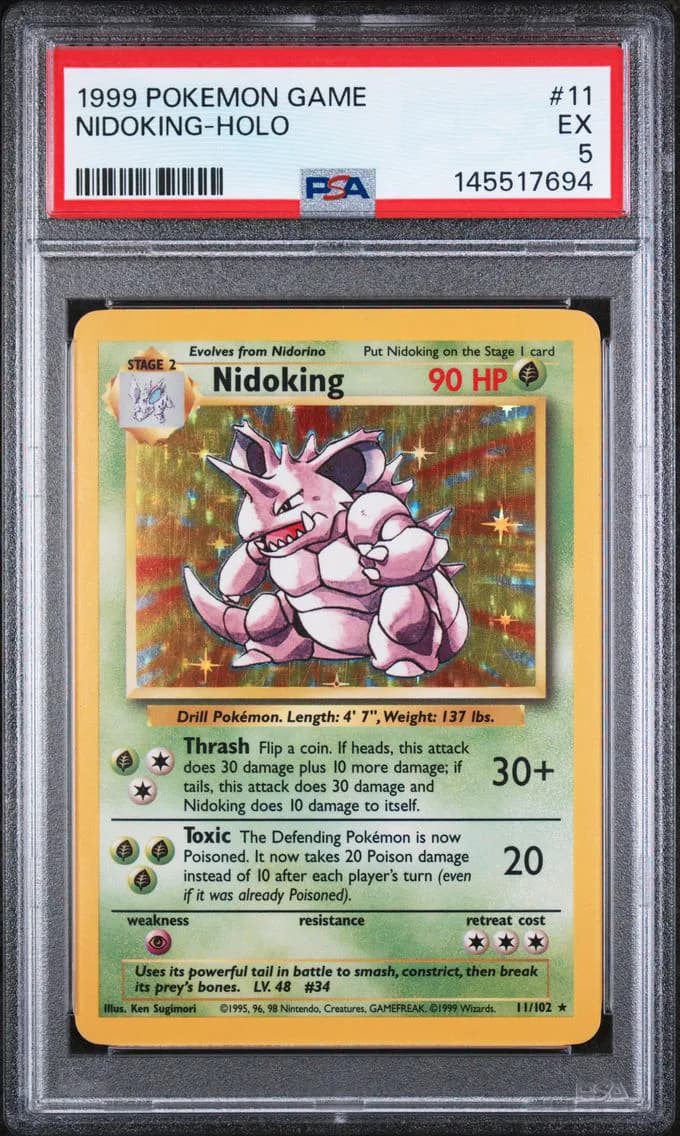 Nidoking-Holo, Game, PSA 5