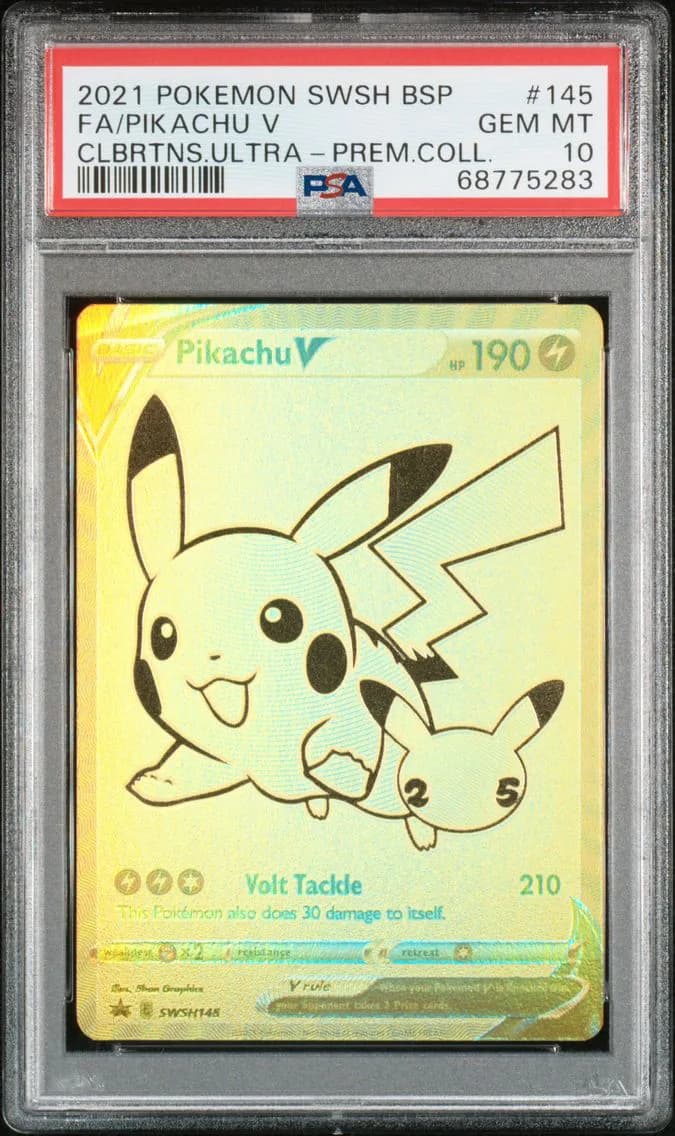Pikachu V, Swsh Black Star Promo, PSA 10