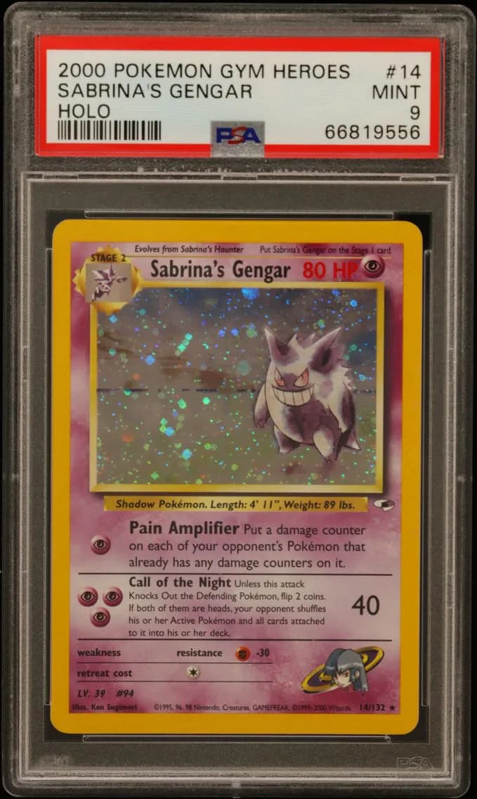 Sabrina's Gengar, Gym Heroes, PSA 9