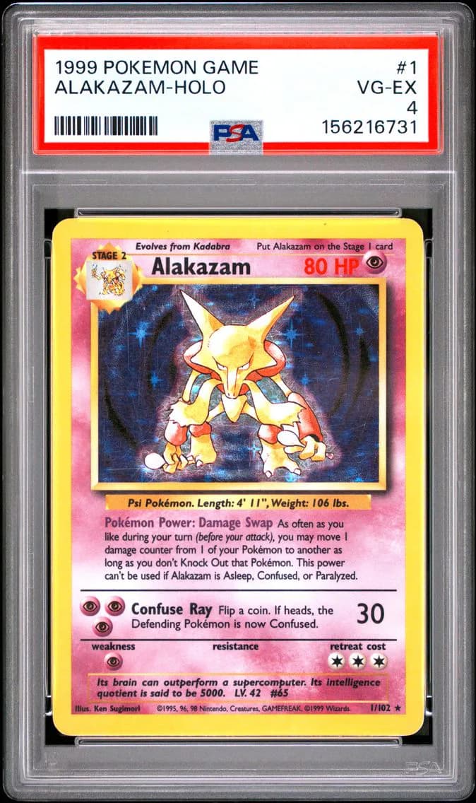 Alakazam-Holo, Game, PSA 4