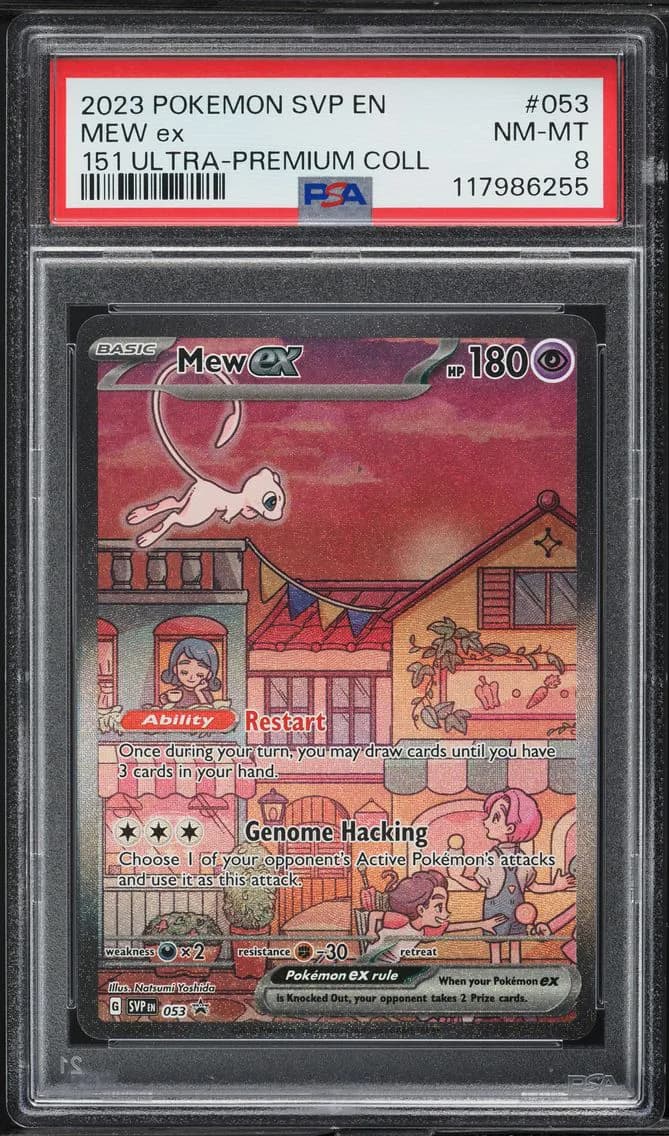 Mew EX, SV Black Star Promo, PSA 8
