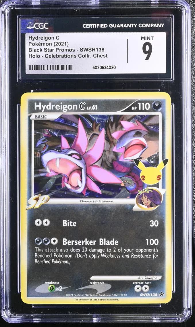 Hydreigon C, Black Star Promos - Sword & Shield, CGC 9