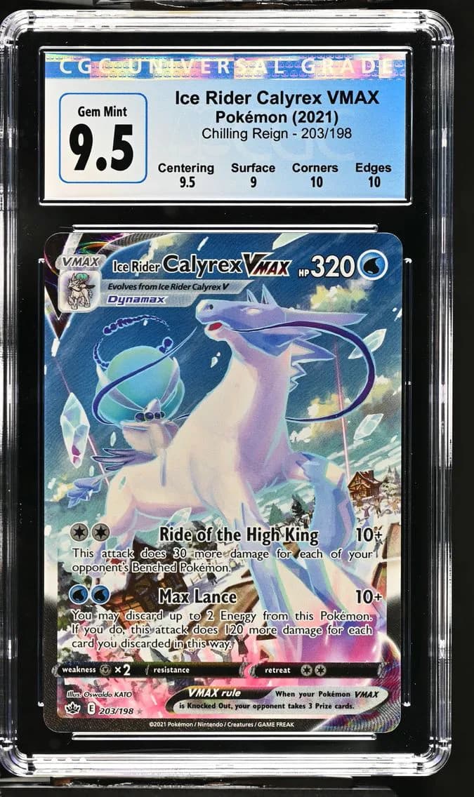 Ice Rider Calyrex VMAX, Chilling Reign, CGC 10