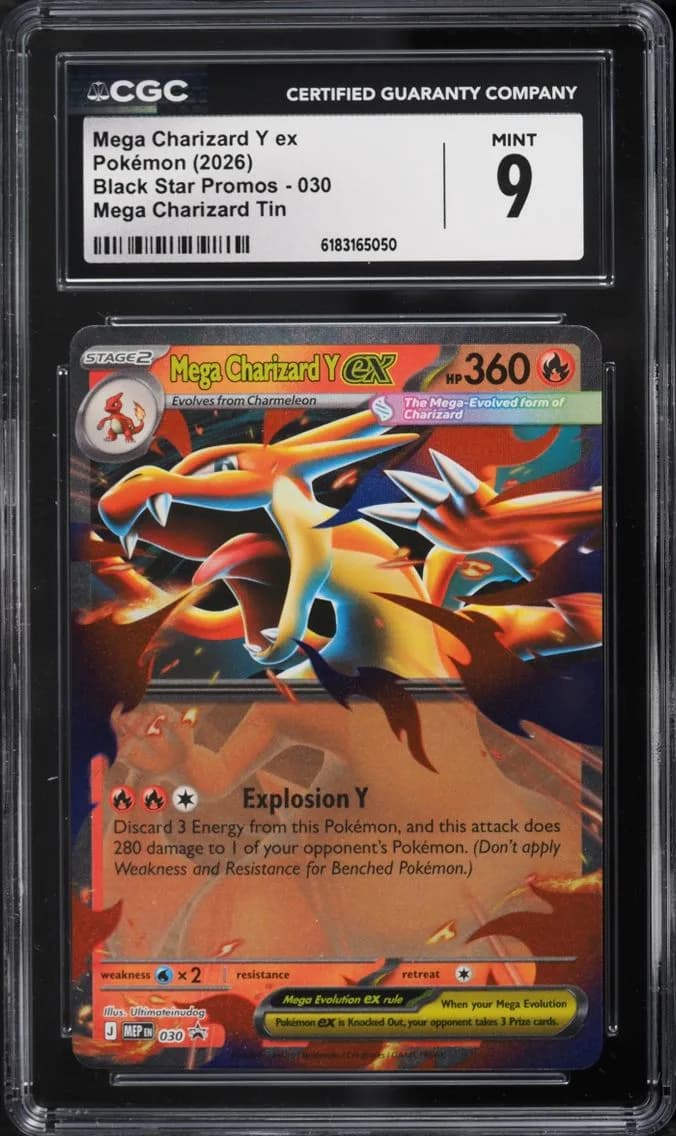 Y EX, Black Star Promos - Mega Evolution MEP EN, CGC 9