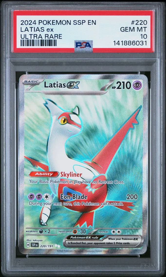 Latias EX, Surging Sparks, PSA 10