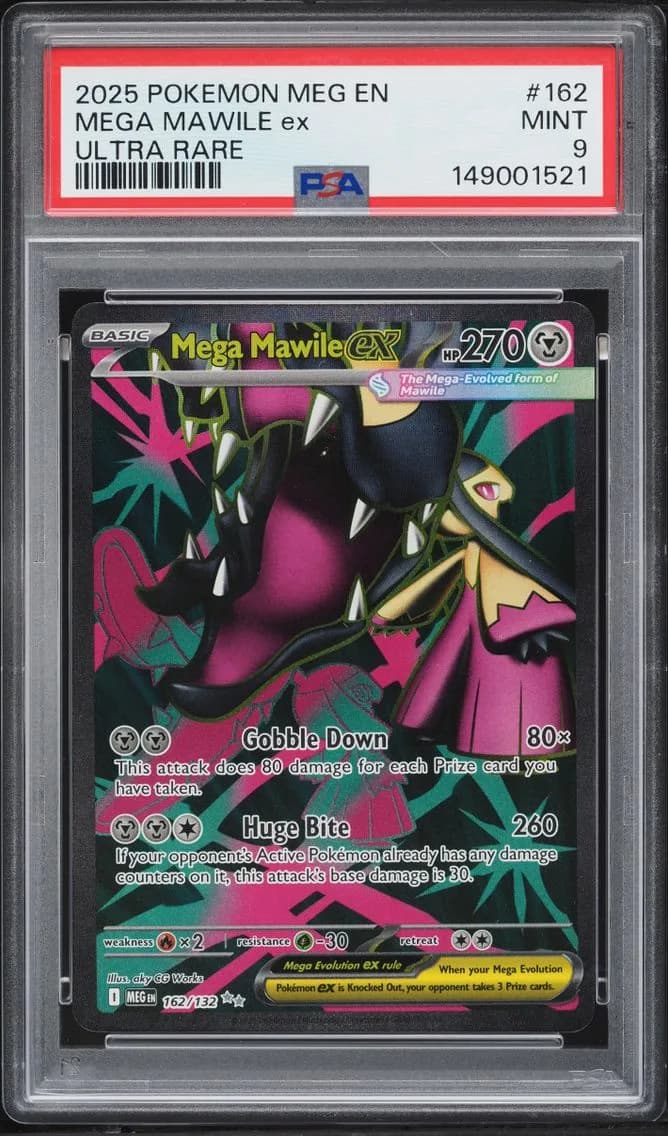 Mega Mawile EX, Mega Evolution, PSA 9