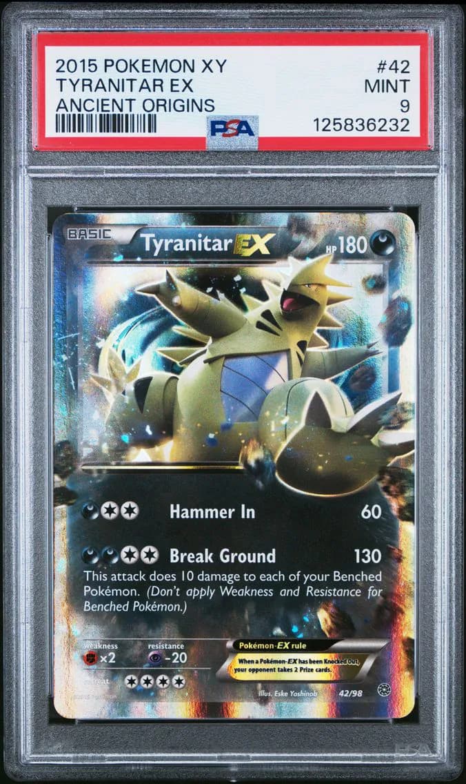 Tyranitar EX, XY Ancient Origins, PSA 9