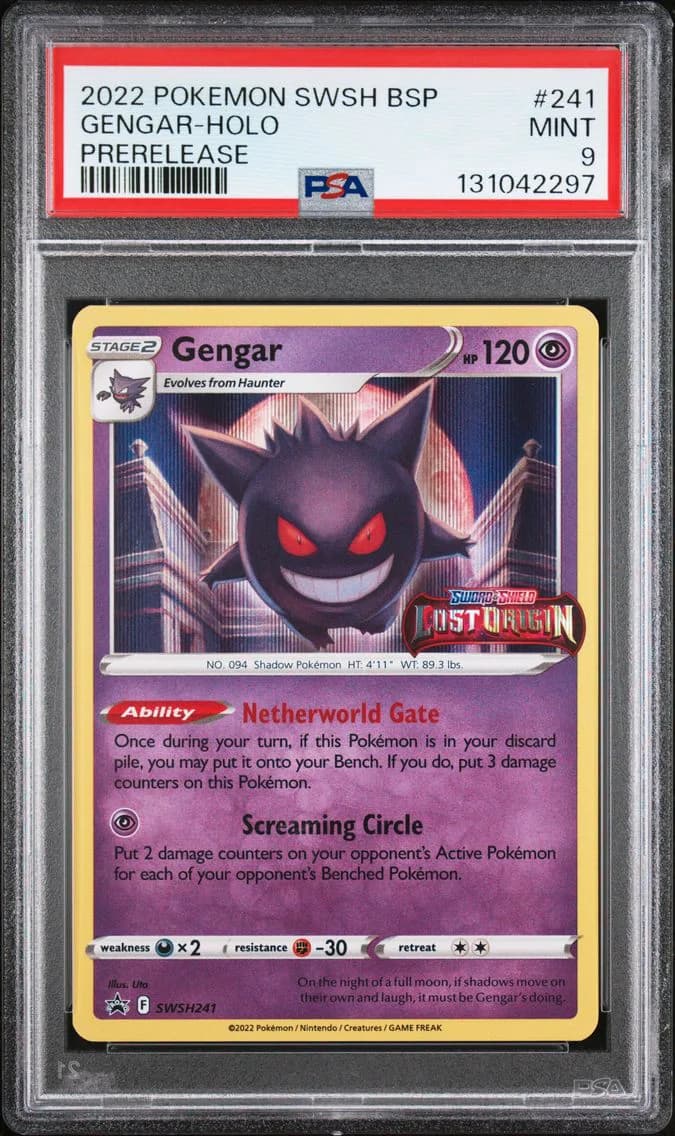 Gengar-Holo, Swsh Black Star Promo, PSA 9