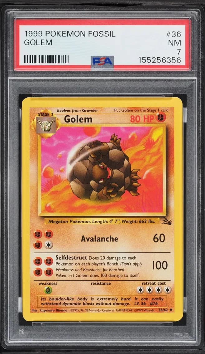 Fossil Golem NRMT, Fossil, PSA 7