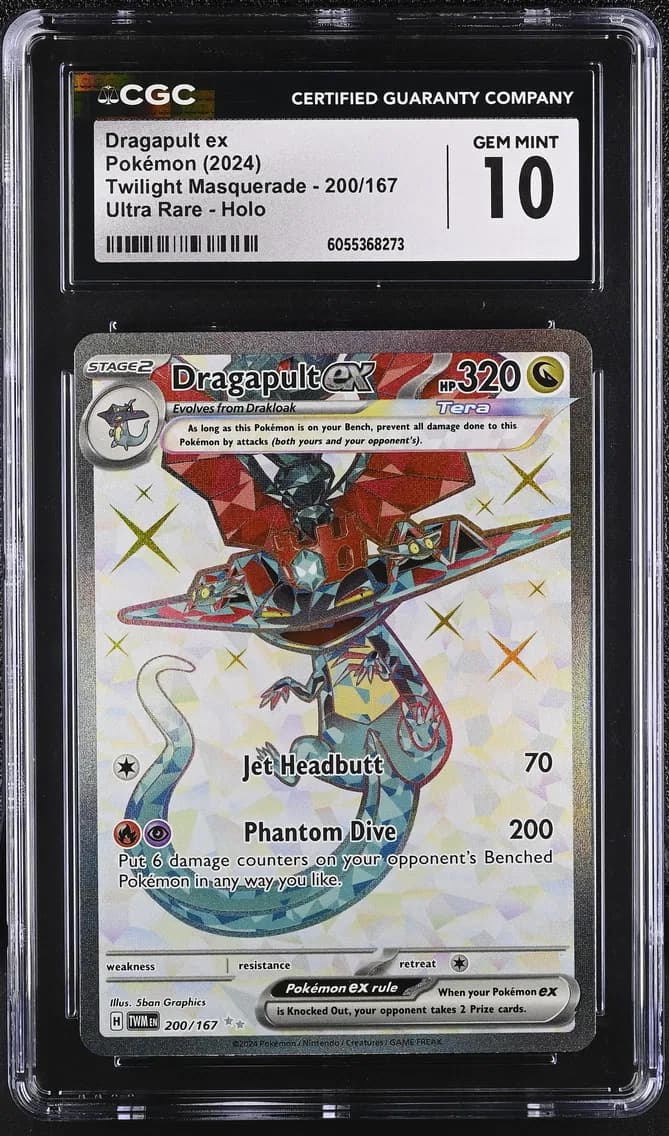 Dragapult ex, Twilight Masquerade, CGC 10