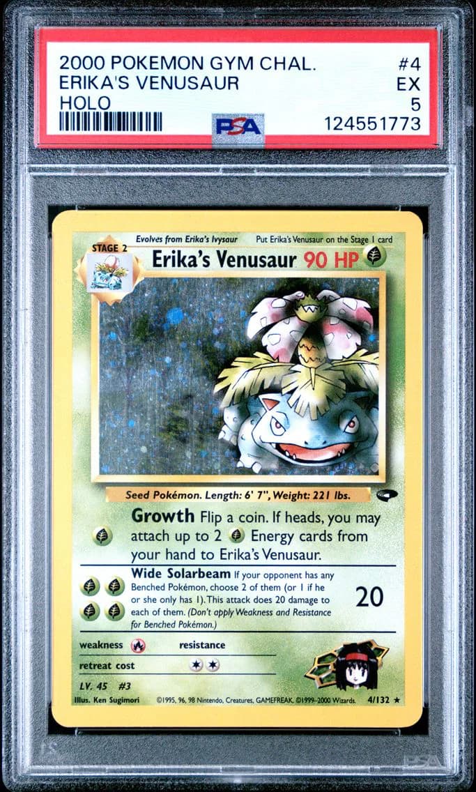 Erika's Venusaur, Gym Challenge, PSA 5