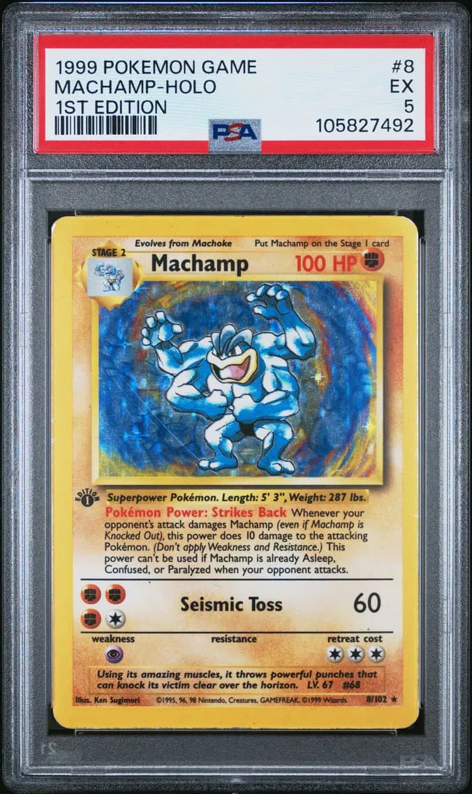 Machamp-Holo, Game, PSA 5