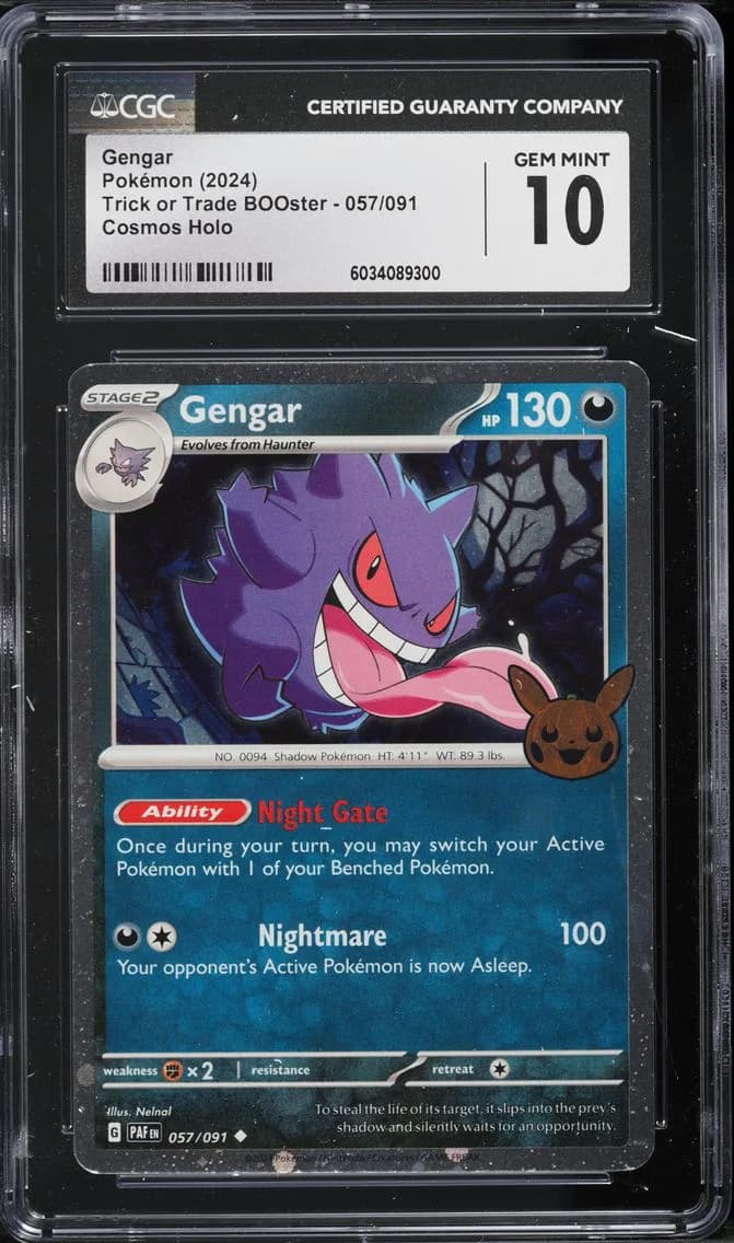 Gengar, Trick or Trade BOOster (2024), CGC 10