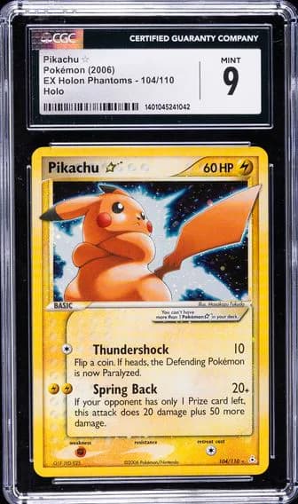 Pikachu Gold Star, CGC 9