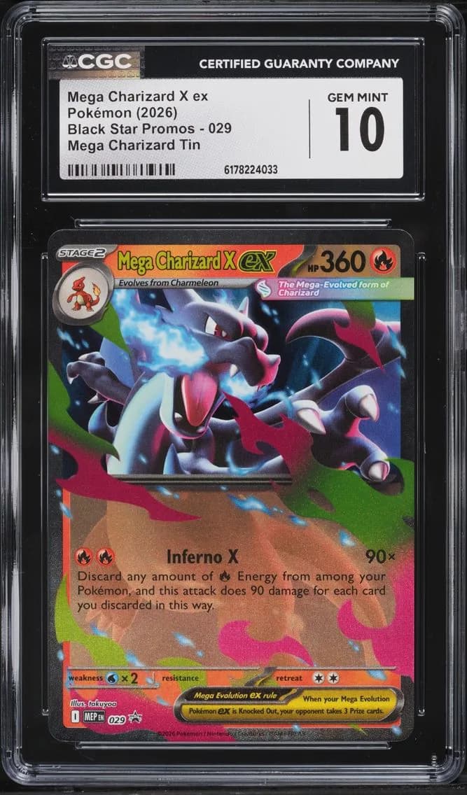 X Ex, Black Star Promos - Mega Evolution MEP EN, CGC 10