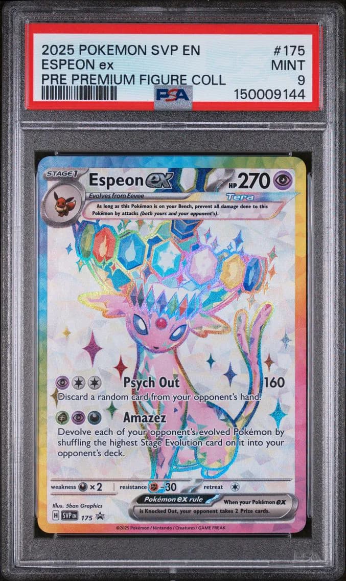 Espeon EX, SV Black Star Promo, PSA 9