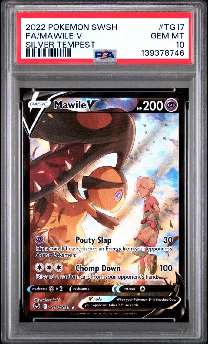 Mawile V, Sword & Shield Silver Tempest, PSA 10