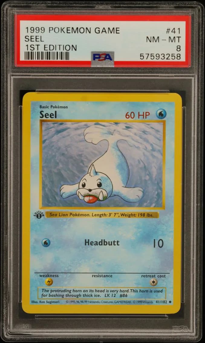 Seel 1st Edition, Game, PSA 8