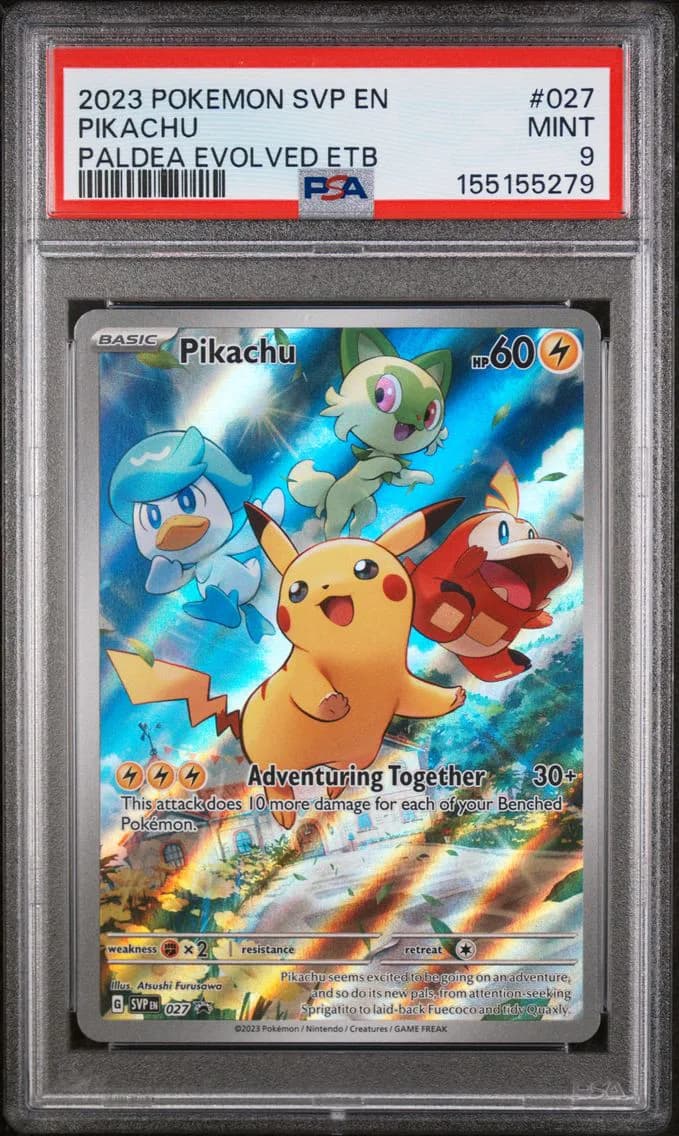 Pikachu, SV Black Star Promo, PSA 9