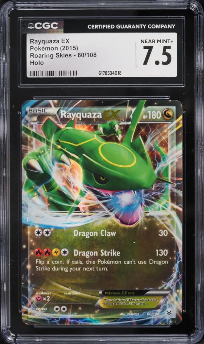 Rayquaza EX, Roaring Skies, CGC 7.5