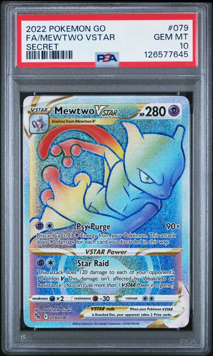 Mewtwo VSTAR, Go, PSA 10