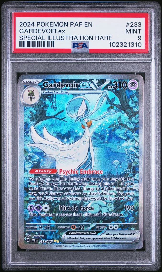 Gardevoir EX, Paldean Fates, PSA 9