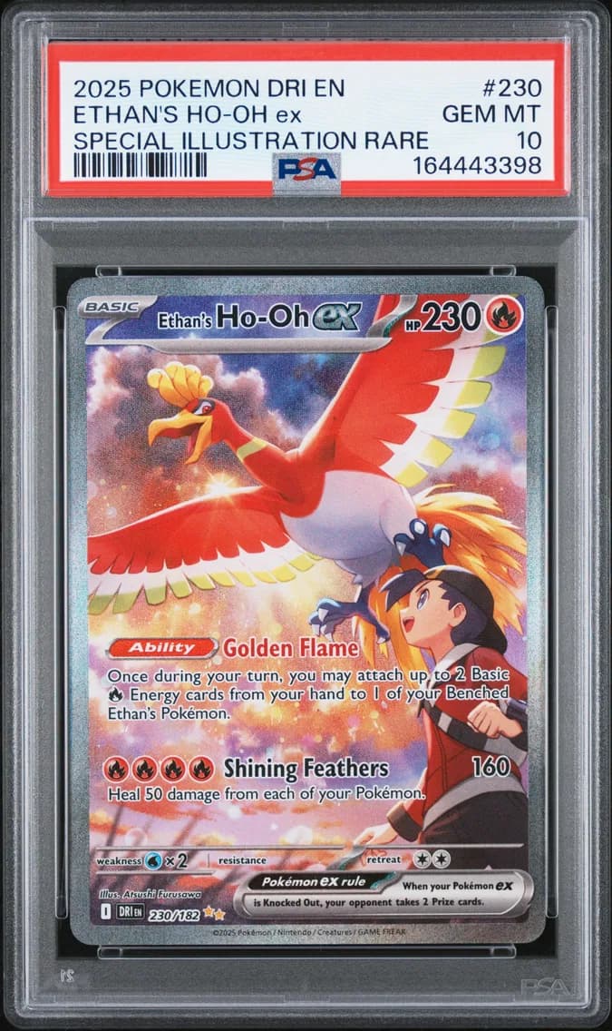 Ethan's HO-Oh EX, Destined Rivals, PSA 10