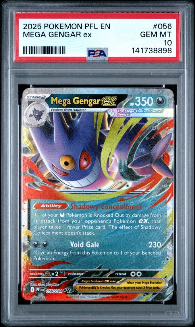 Mega Gengar EX, Phantasmal Flames, PSA 10