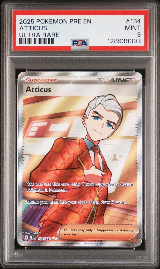 Atticus, Prismatic Evolutions, PSA 9