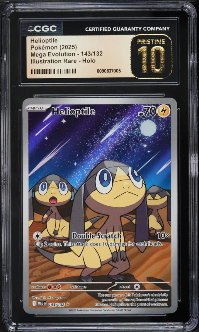 Mega Evolution IR Helioptile, Pokémon Mega Evolution, CGC 10