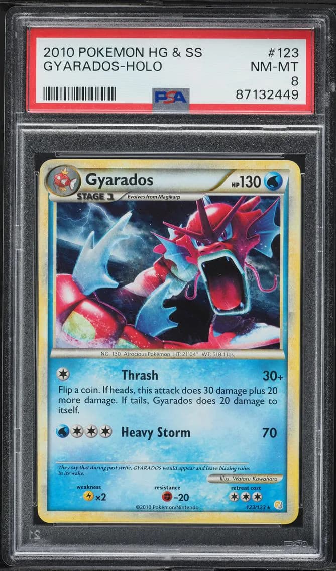 Gyarados-Holo, Heartgold & Soulsilver, PSA 8