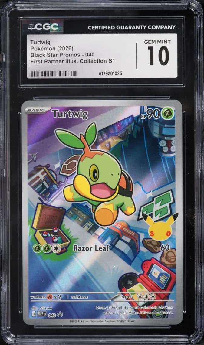 Turtwig, Black Star Promos - Mega Evolution MEP EN, CGC 10