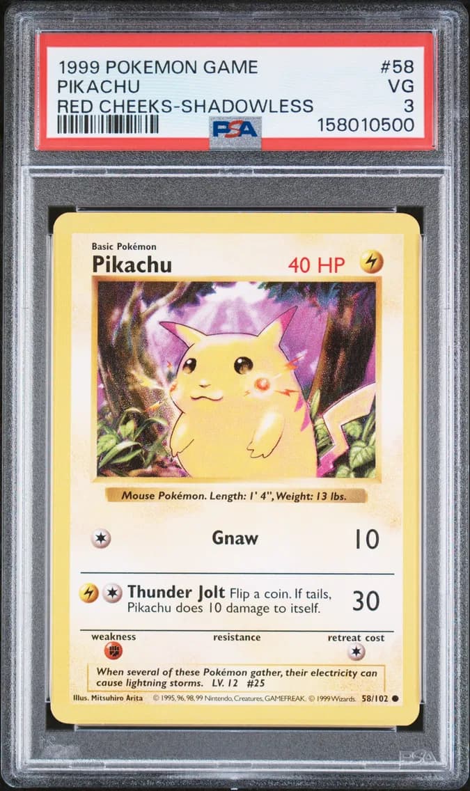 Pikachu, Game, PSA 3