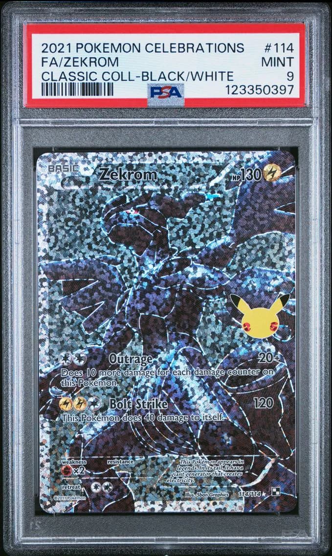 Zekrom, Celebrations Classic Collection, PSA 9