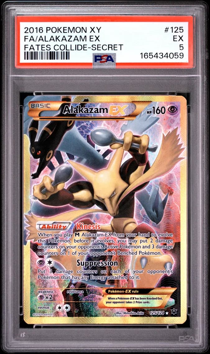 Alakazam EX, XY Fates Collide, PSA 5