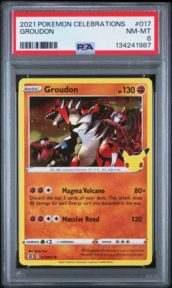 Groudon, Celebrations, PSA 8