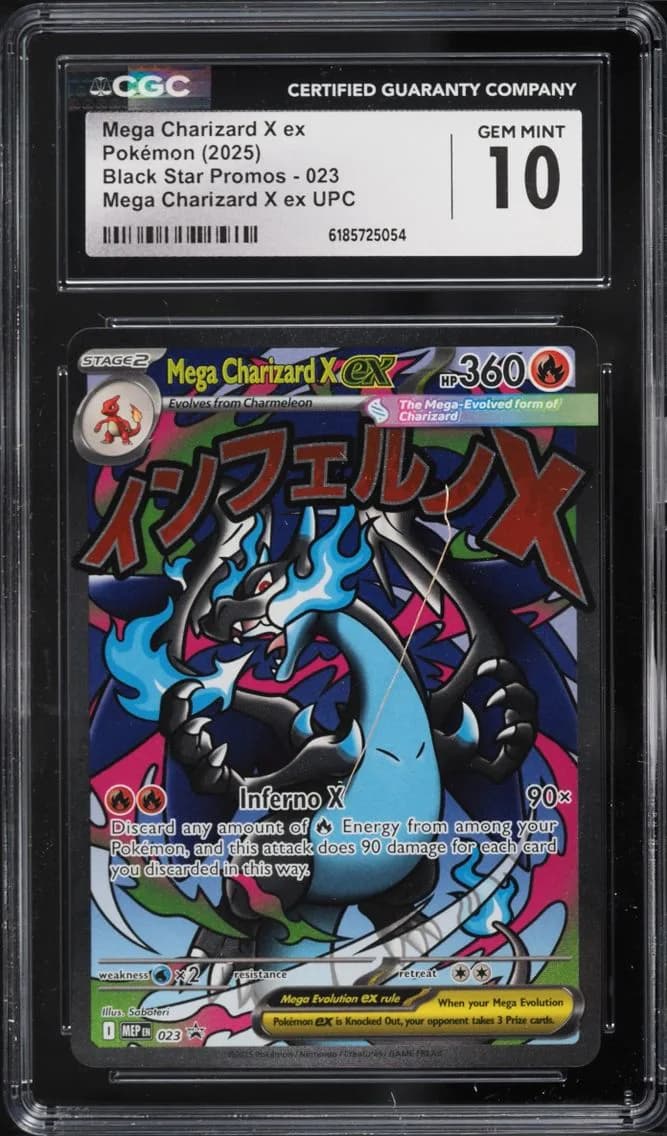 Mega Charizard X Ex, Black Star Promos - Mega Evolution MEP EN, CGC 10