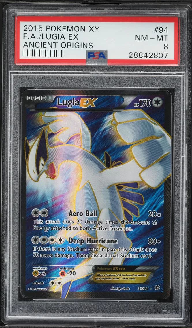 Lugia EX, XY Ancient Origins, PSA 8