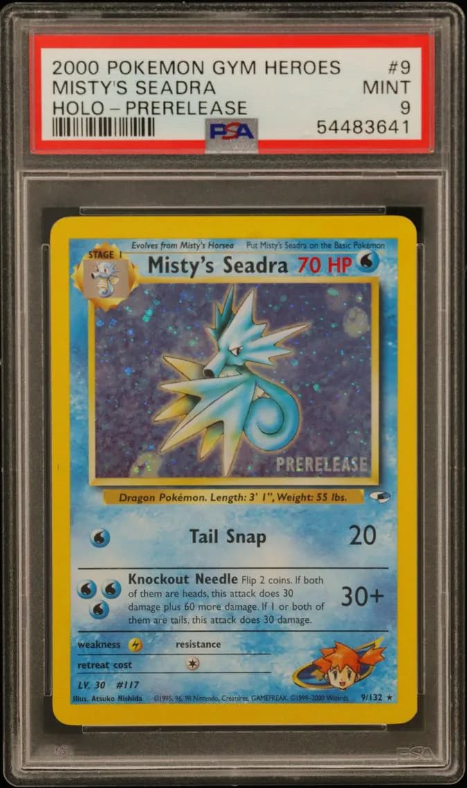 Misty's Seadra, Gym Heroes, PSA 9